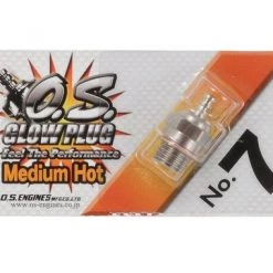 O.S. No.7 Short Body Standard Glow Plug "Medium Hot"